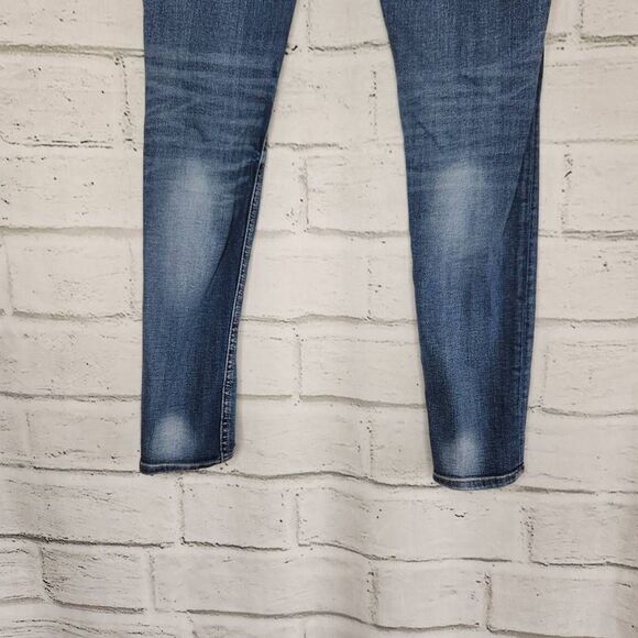 Miss Me Distressed Mid-Rise Stretch Easy Skinny Jeans Blue Size 28 - Picture 8 of 13